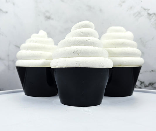 Shiny Black Cupcake Wrappers