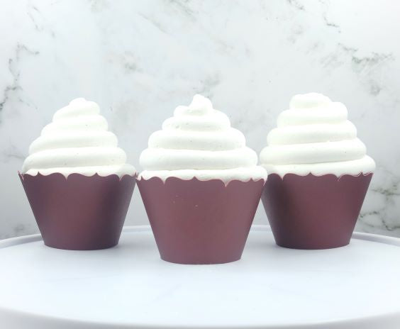 Burgundy Cupcake Wrappers