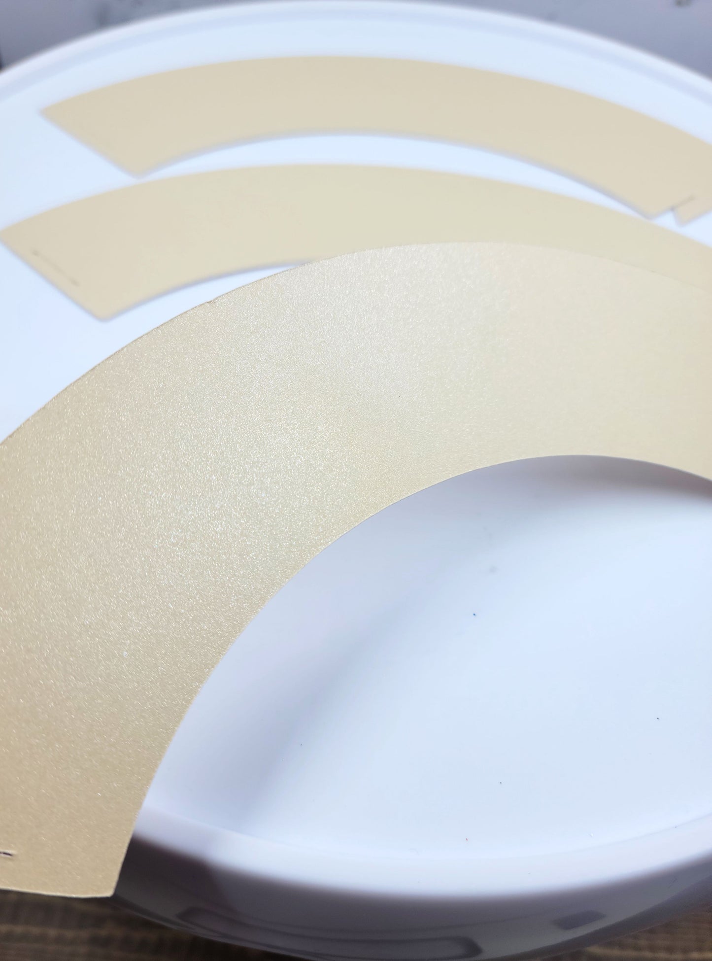 Champagne Shimmer Glitter Cupcake Wrappers