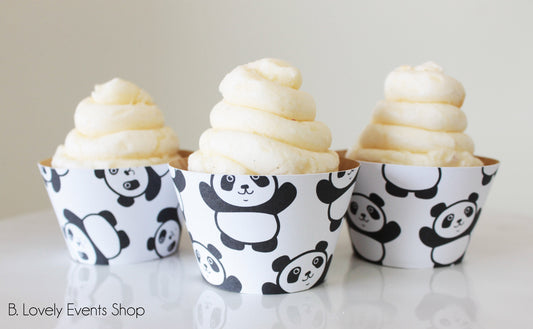 Fun Panda Cupcake Wrappers