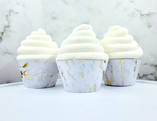 Gold Marble Cupcake Wrappers