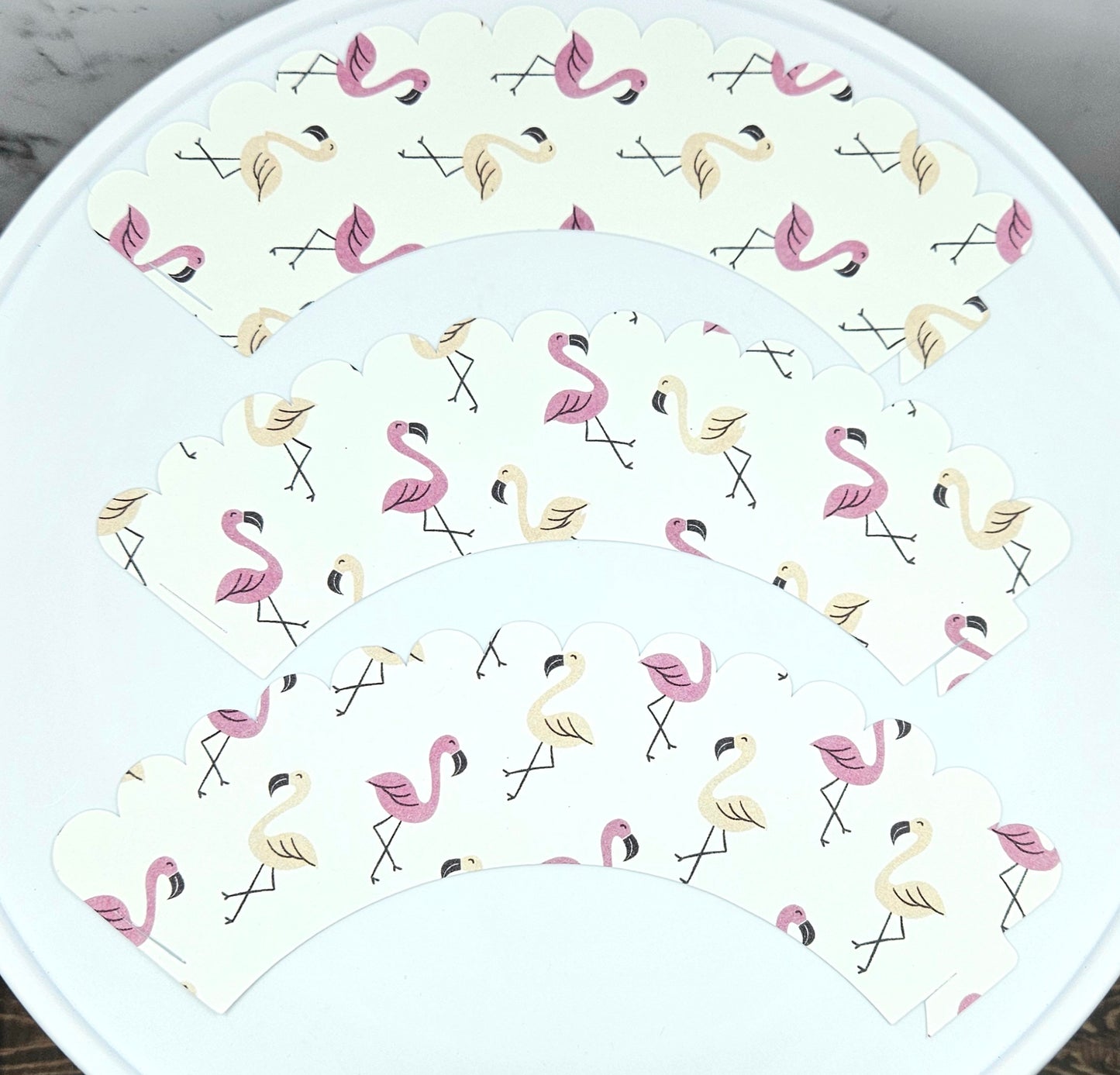 Shades of Pink Flamingo Cupcake Wrappers