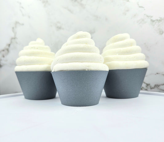 Gray Cupcake Wrappers