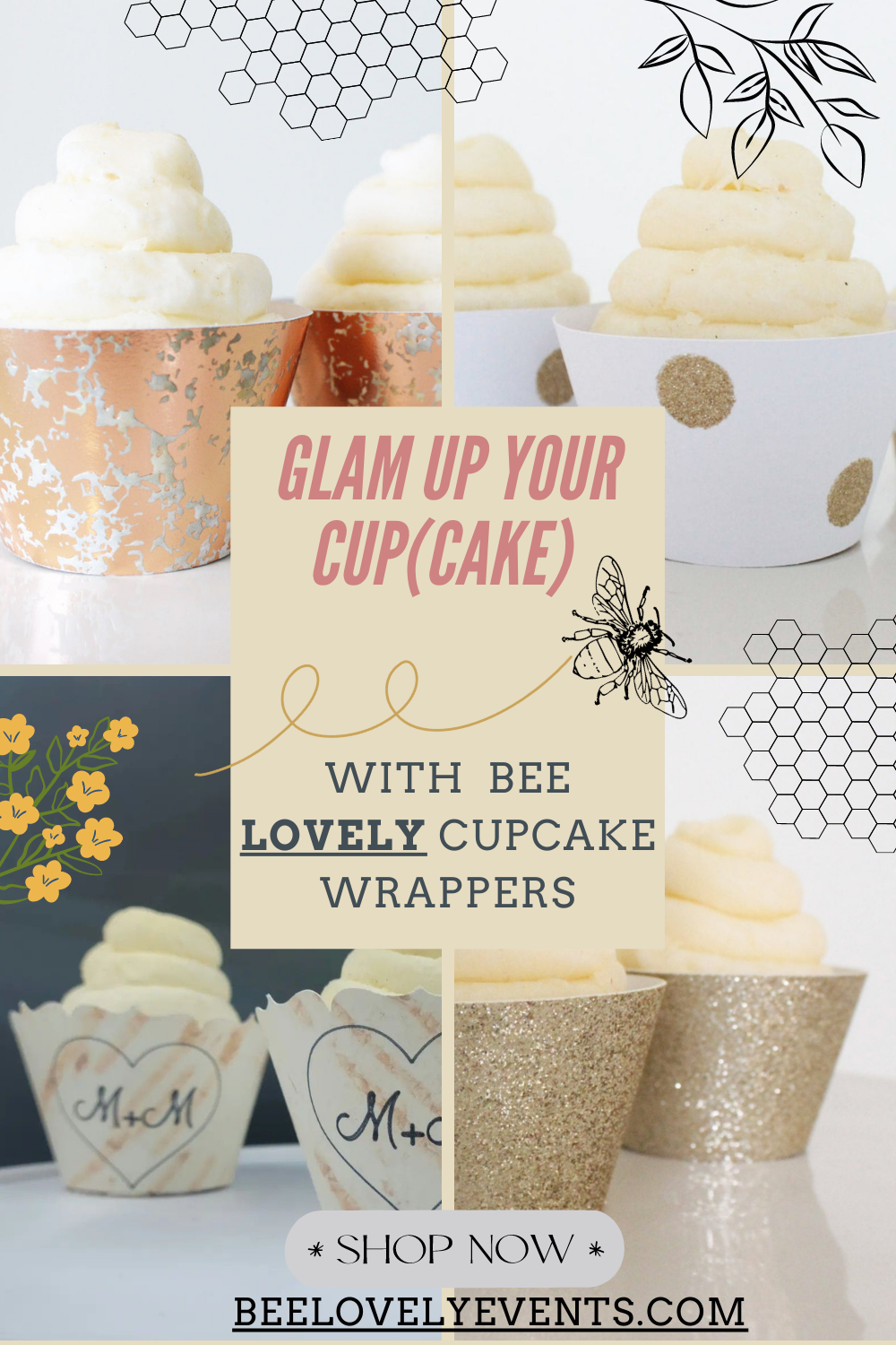 Linen Cupcake Wrappers