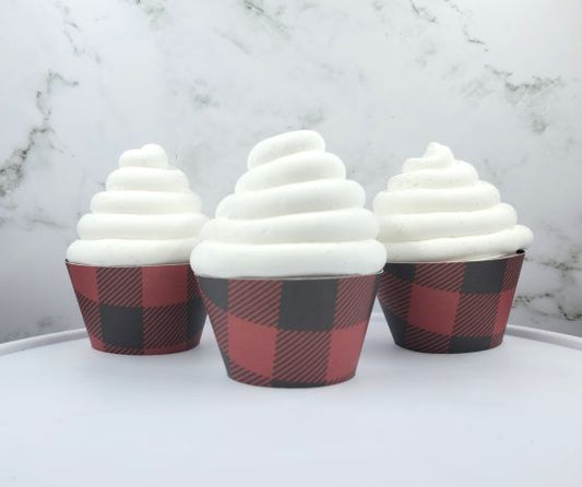 Buffalo Plaid Cupcake Wrappers