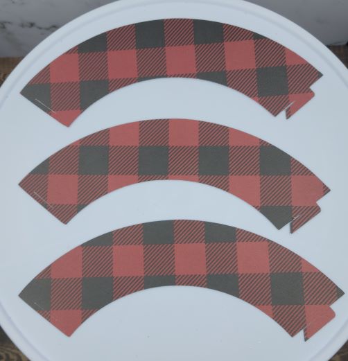 Buffalo Plaid Cupcake Wrappers