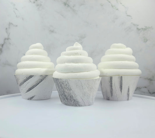 White Birch Wood Cupcake Wrappers