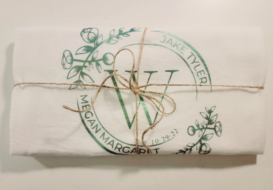 Monogrammed Tea Towel