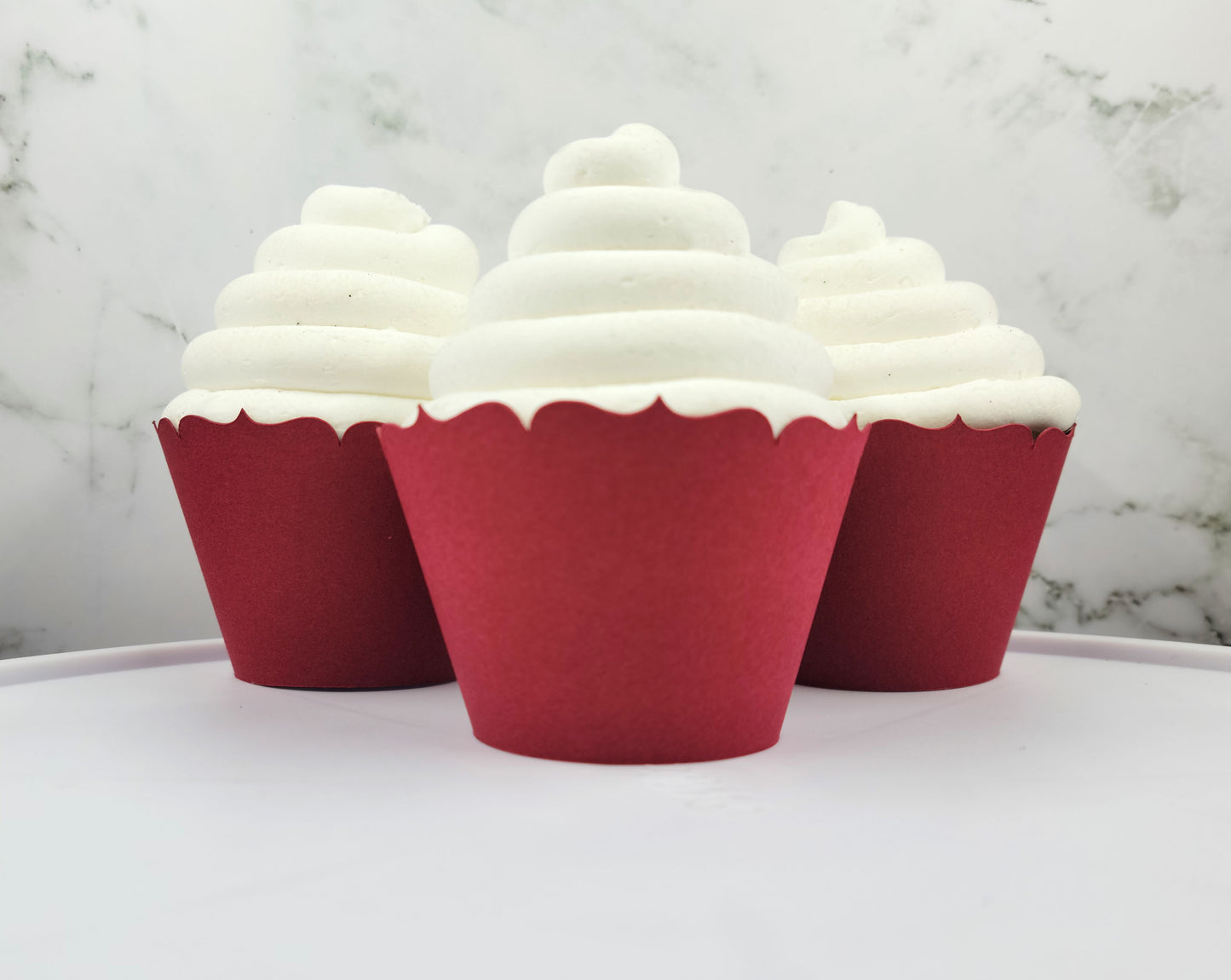 Maroon Cupcake Wrappers