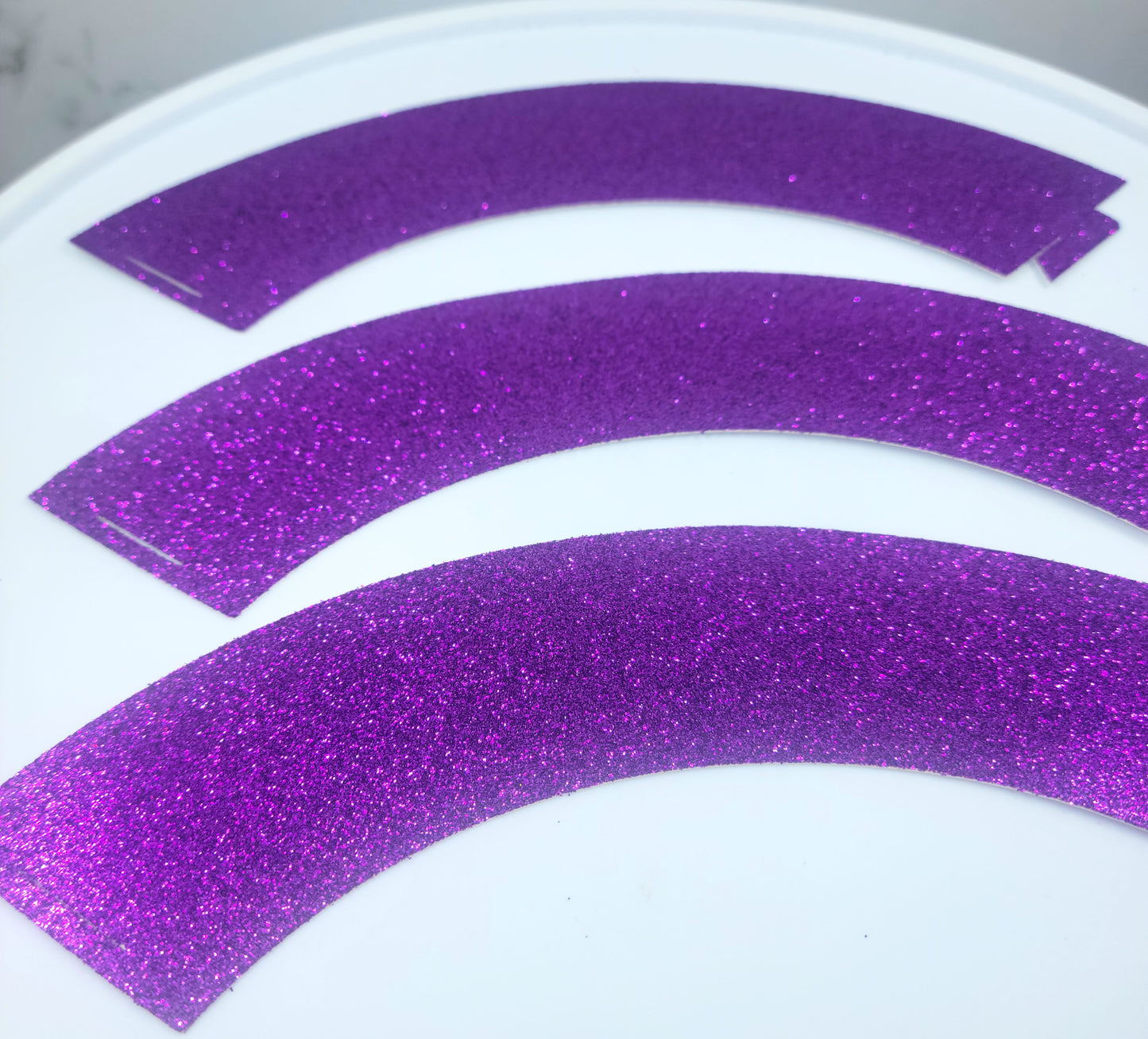 Purple Glitter Cupcake Wrappers