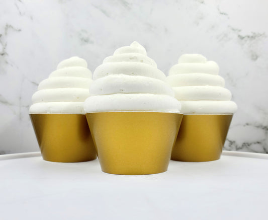 Metallic Gold Cupcake Wrappers