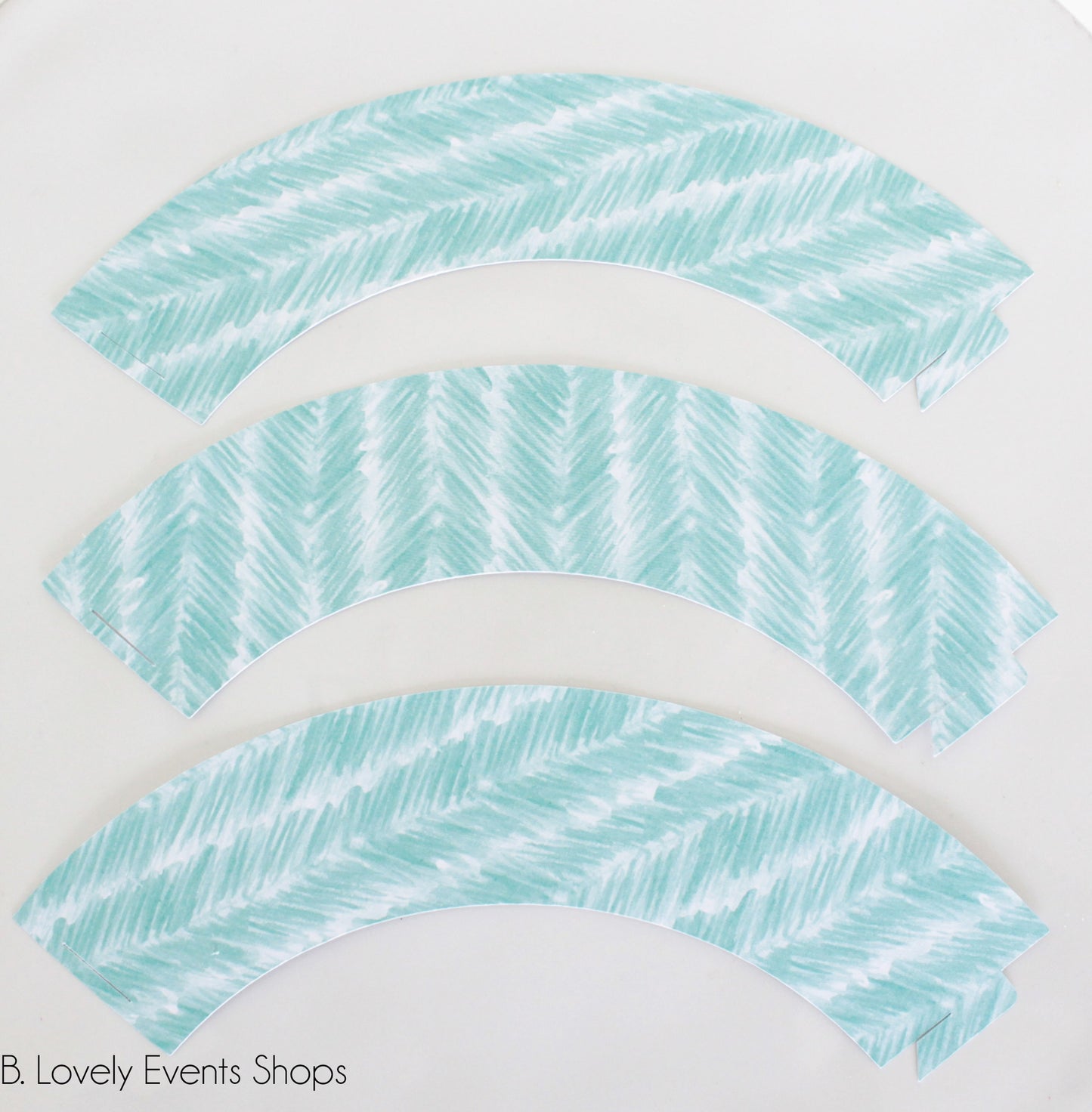 Watercolor Palm Leaf Cupcake Wrappers