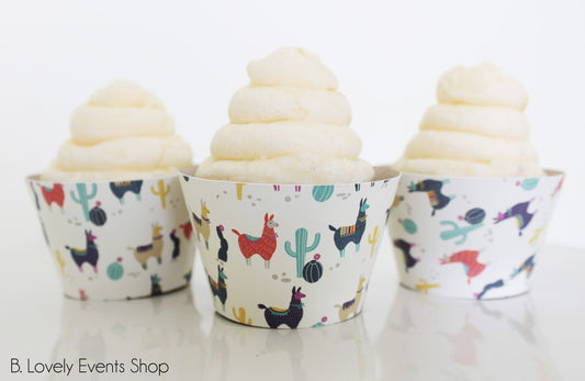 Fun Llama Cupcake Wrappers