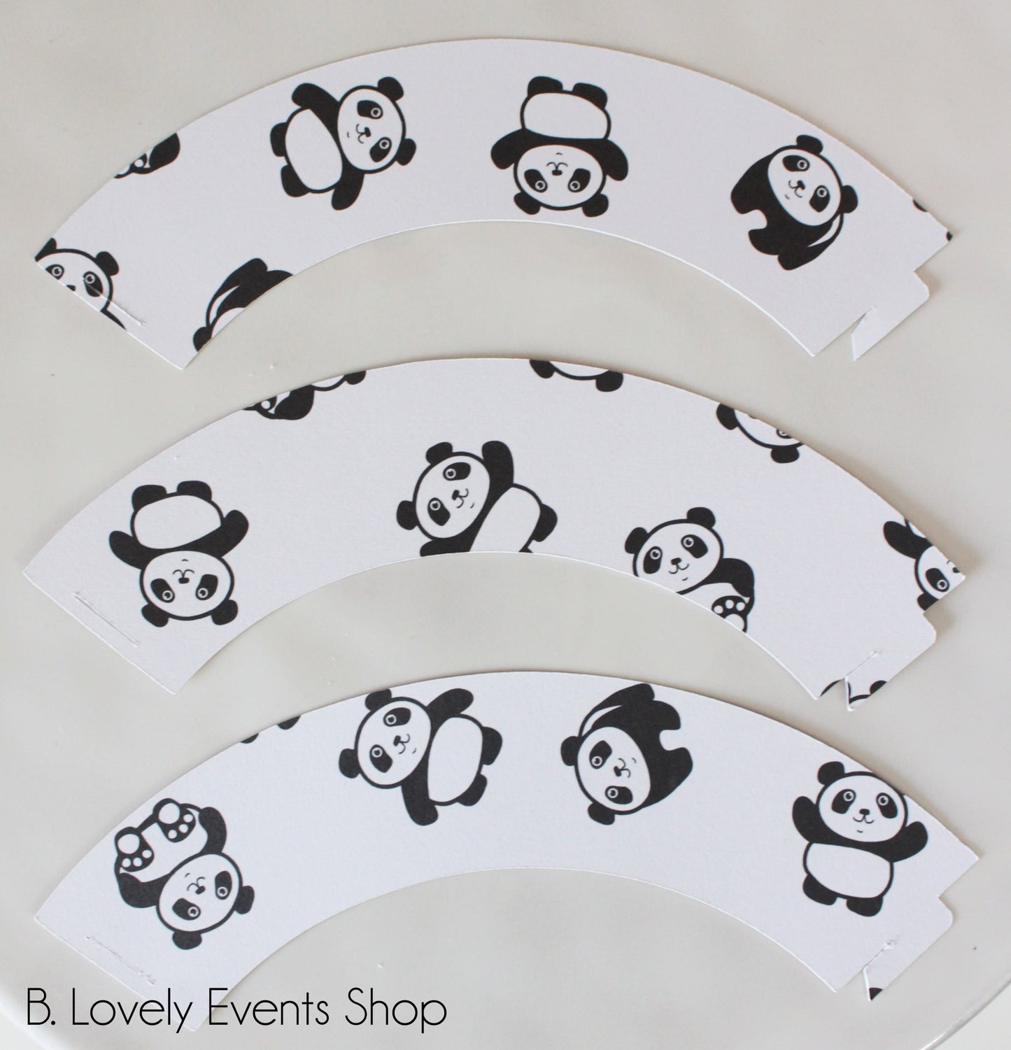 Dancing Pandas Cupcake Wrappers