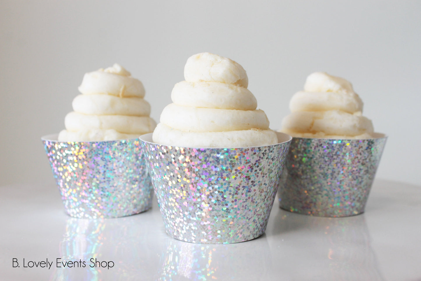 Rainbow Unicorn Sparkle Cupcake Wrappers