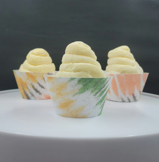 Watercolor Tie Dye Cupcake Wrappers