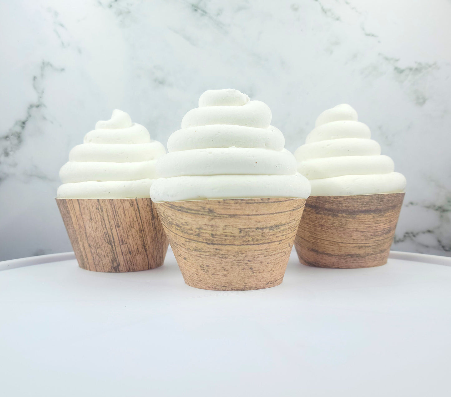 Wood Grain Cupcake Wrappers